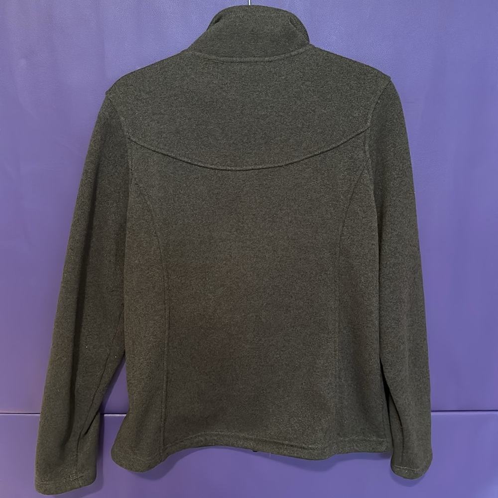 The North Face Grey fleece zip up sweater in Women’s Large - Picture 3 of 4